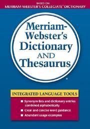 Merriam-Webster's dictionary and thesaurus