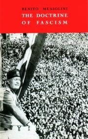 The doctrine of fascism