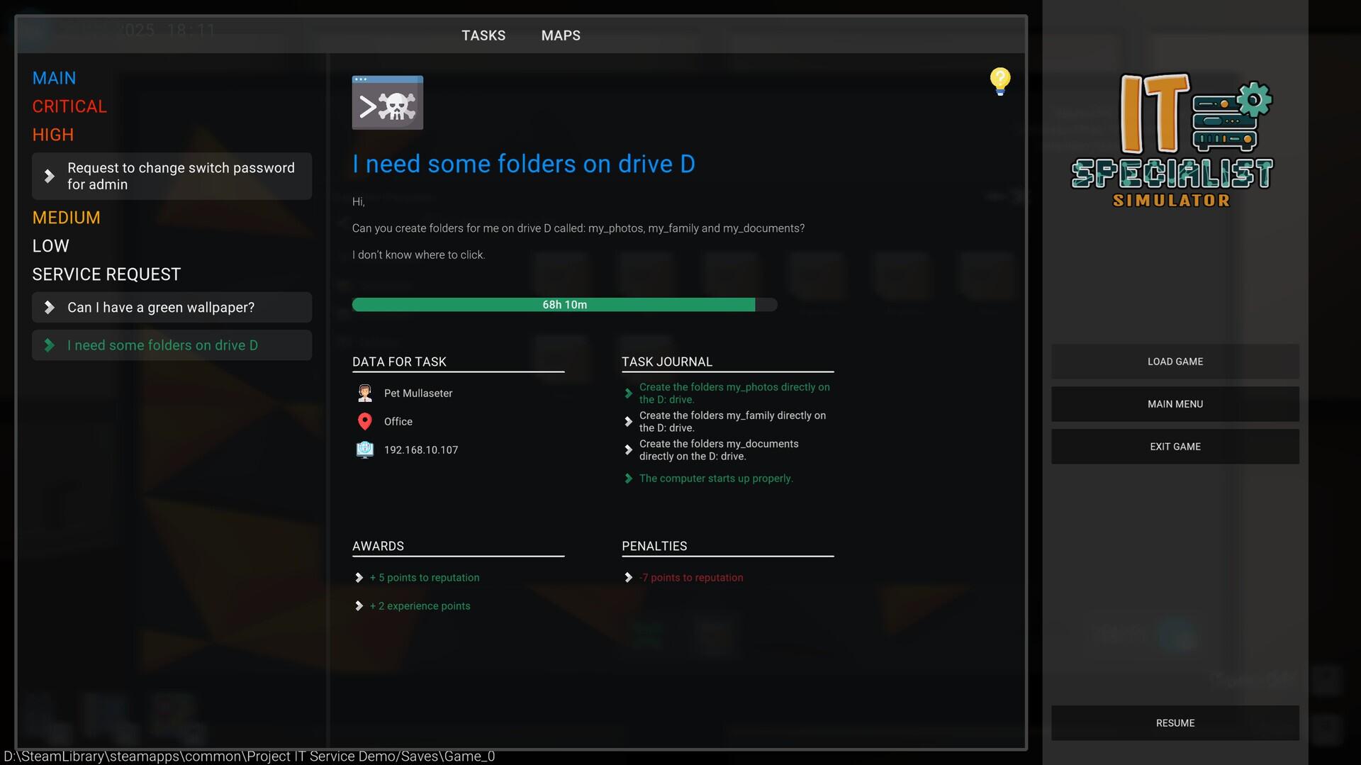 IT Specialist Simulator