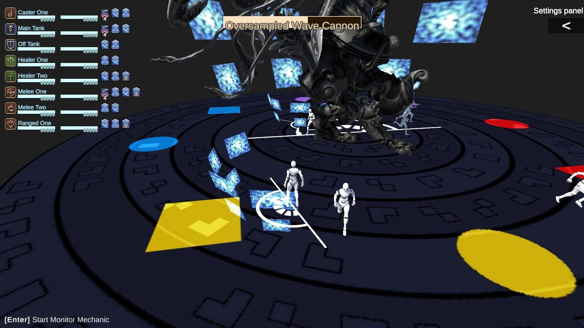 FFXIV TOP - P3 Monitor Training Sim